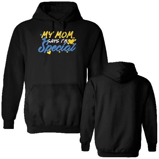 Down Syndrome Awareness Special Education Gifts Double Sided Hoodies