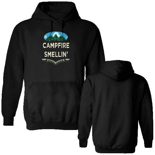 Campfire Smellin Camping Summer Camper Tropical Fa Double Sided Hoodies