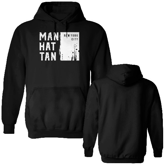 MANHATTAN NYC USA Urban Street Double Sided Hoodies Design 2023
