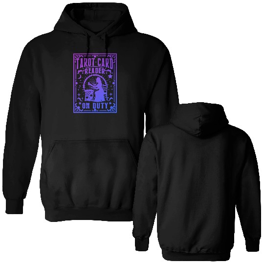 Tarot Card Reader On Duty Gypsy Fortune Teller Fun Double Sided Hoodies