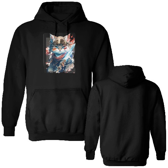 Japanese Samurai Ninja Double Sided Hoodies