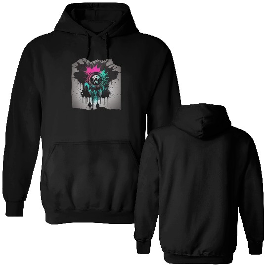 Street Culture Grunge Style Double Sided Hoodies