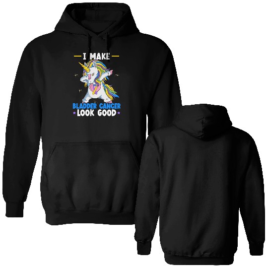 Bladder Cancer Warrior Bladder Cancer Awareness Double Sided Hoodies