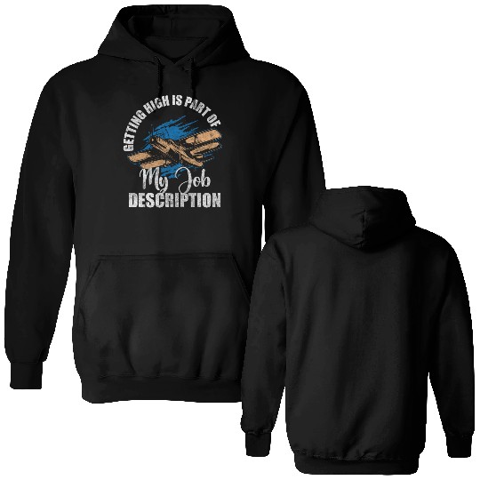Airplane Work Aviation Aerobatic Pilots Double Sided Hoodies