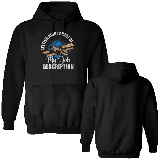 Airplane Work Aviation Aerobatic Pilots Double Sided Hoodies