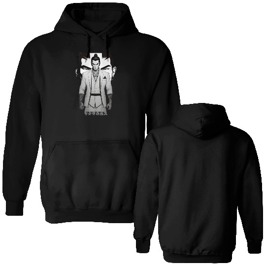 Yakuza Boss A Mafia Gangster From Japan Full of Ta Double Sided Hoodies