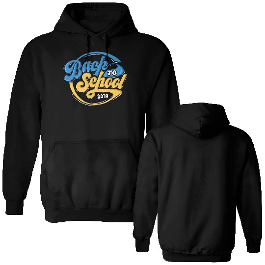 Back To School Slogan Double Sided Hoodies