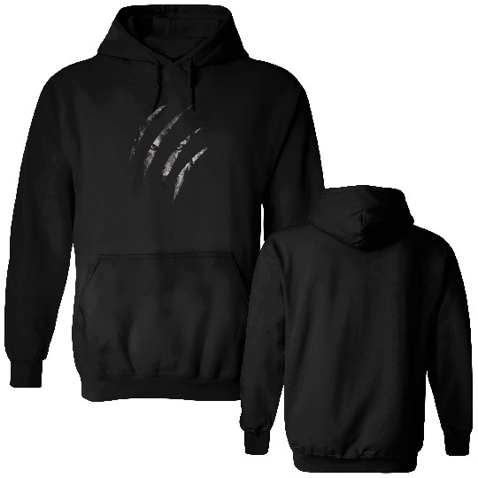 claws mark | Pack of Alpha Wolf were here Double Sided Hoodies