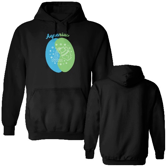 Aquarius: Embrace Your Unique Vision with Minimali Double Sided Hoodies