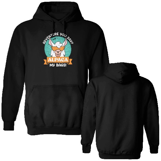 Alpaca my Bags funny Mountaineer Mountain fan Double Sided Hoodies