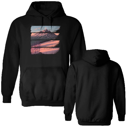 Sunrise Mountain Double Sided Hoodies