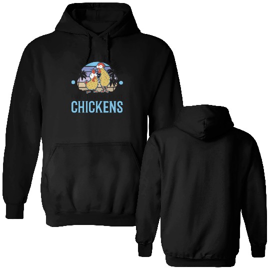 Chickens Chicken Farm Farmer Double Sided Hoodies