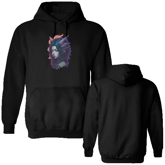 japanese street cyberpunk tokyo streetwear Double Sided Hoodies