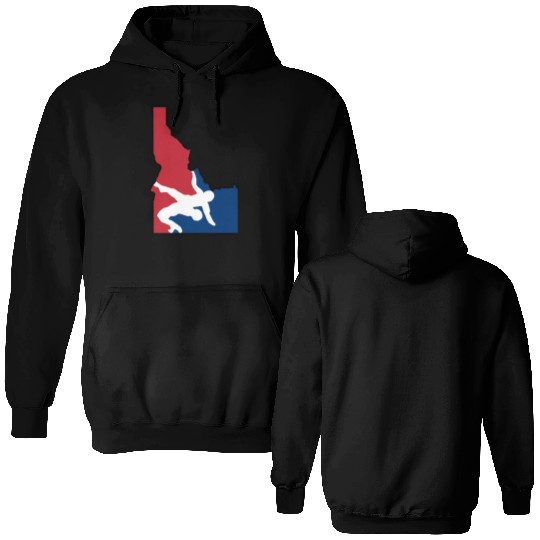 Idaho Wrestling (USA Colors) Double Sided Hoodies