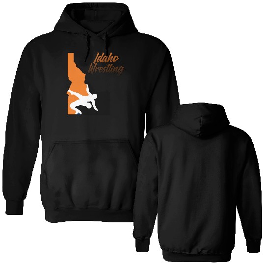 Idaho Wrestling (State Colors) Double Sided Hoodies