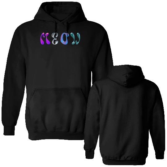 meow kitty Double Sided Hoodies