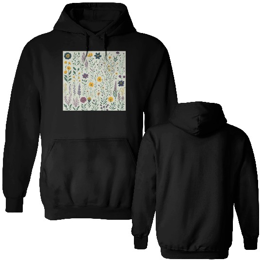 Wild summer flowers Double Sided Hoodies
