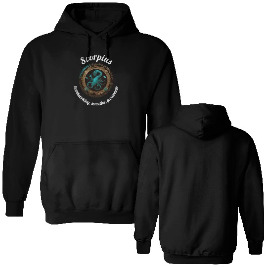 Scorpius Zodiac Sign Scorpio Astronomy Double Sided Hoodies