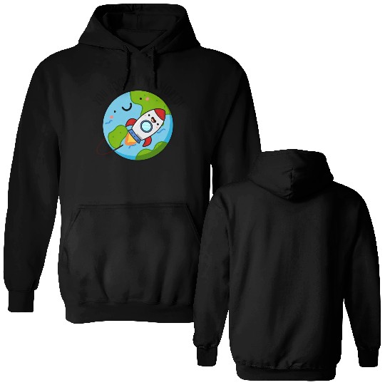 You Rock Et My World Cute Rocket Double Sided Hoodies