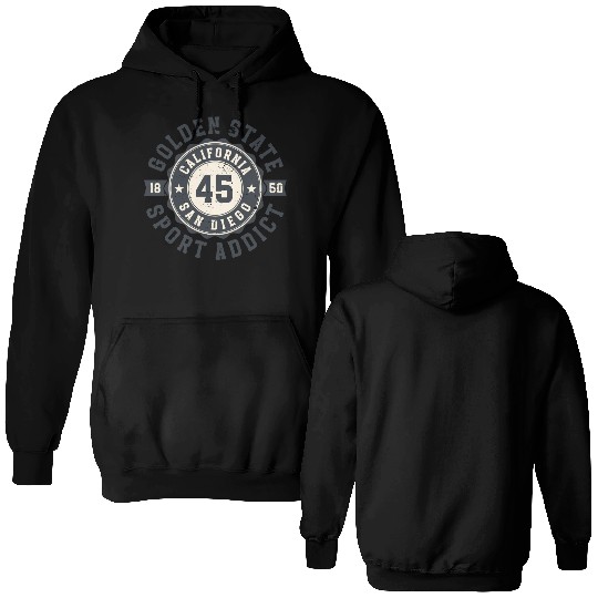 California Golden State San Diego Sport Addict Double Sided Hoodies