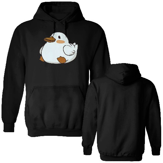 Ducks doing cute things lover Double Sided Hoodies