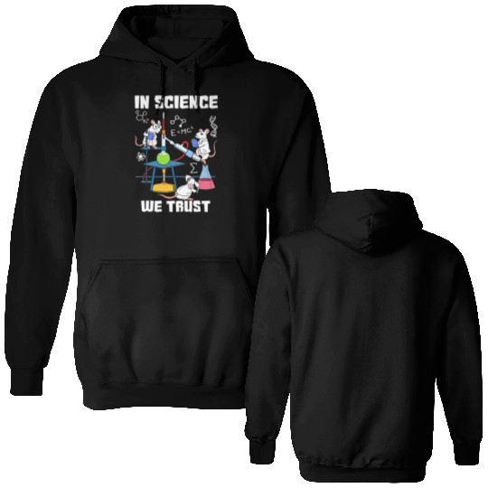 Funny In Science We Trust Laboratory Chemicals Double Sided Hoodies