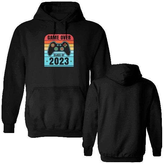 Game Over Class of 2023 Video Games 2023 Gamer Double Sided Hoodies