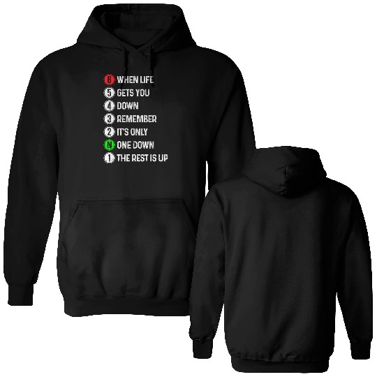 Motorcycle Shift Saying Motocross Motorbike Biker Double Sided Hoodies