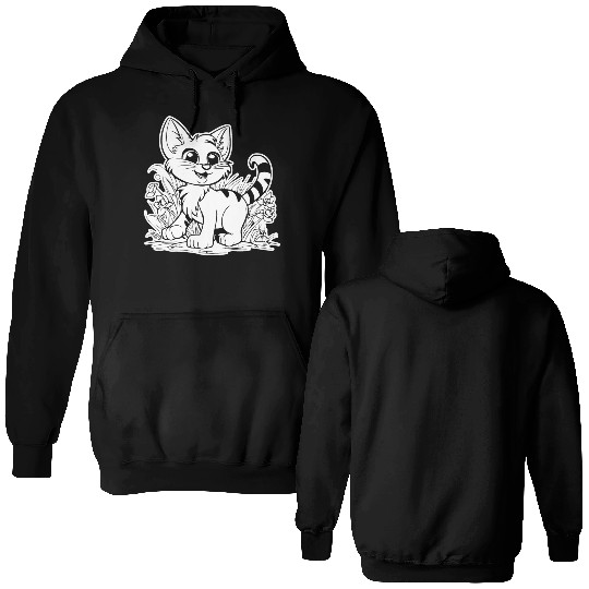 Cat Kitten Feline Meow Double Sided Hoodies