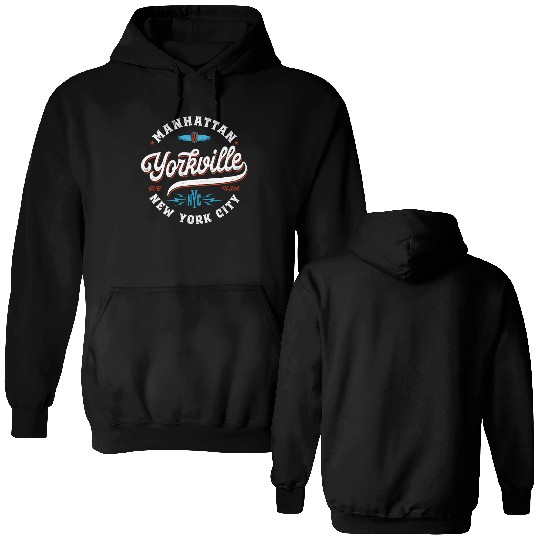New York Manhattan Yorkville Double Sided Hoodies