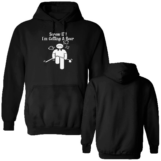 Golf Beer Golfer Father Day Mother Day Double Sided Hoodies