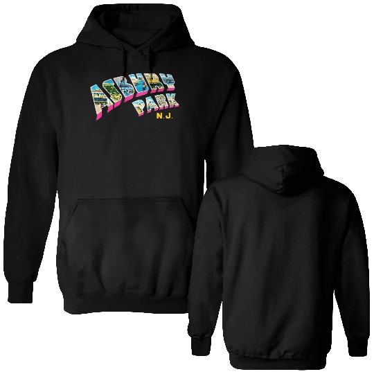 Asbury Park New Jersey Nj Double Sided Hoodies
