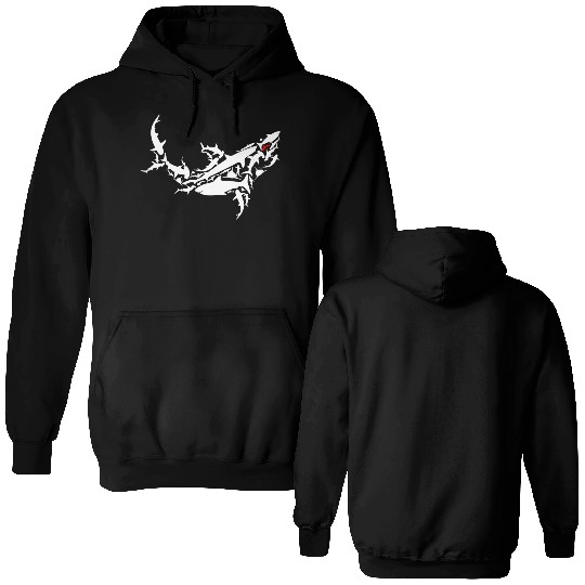 Great White Shark - Ocean Shark Double Sided Hoodies