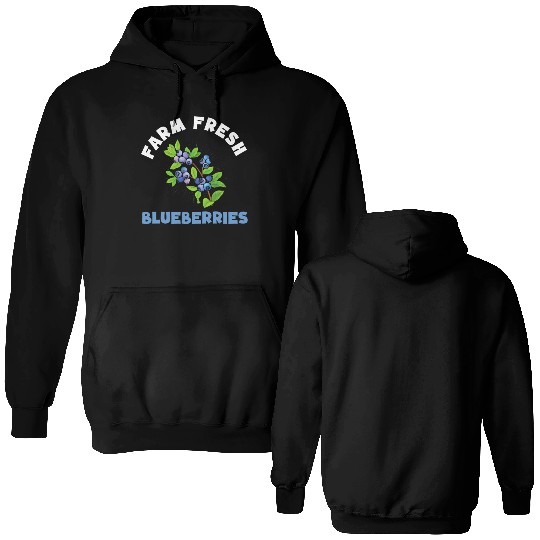 Blueberries Graphics Blueberry Farmer Blueberry Double Sided Hoodies