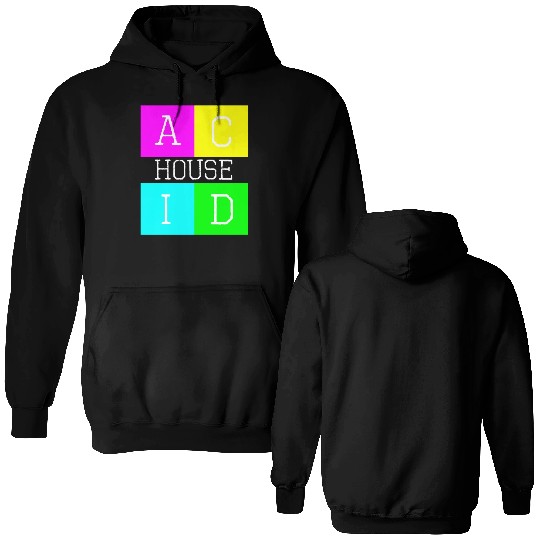 Acid house logo Double Sided Hoodies