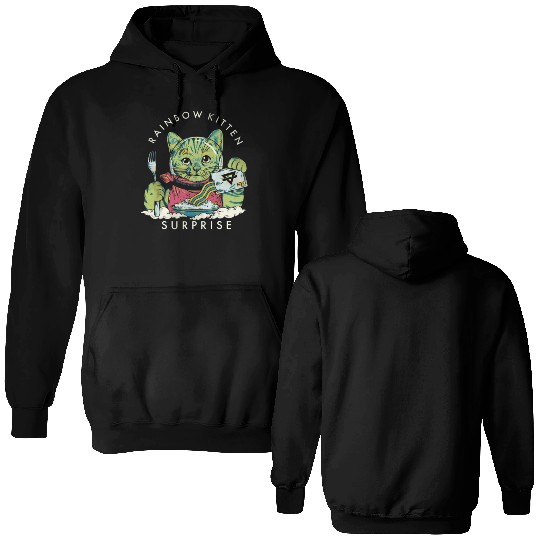Rainbow Kitten Surprise Double Sided Hoodies