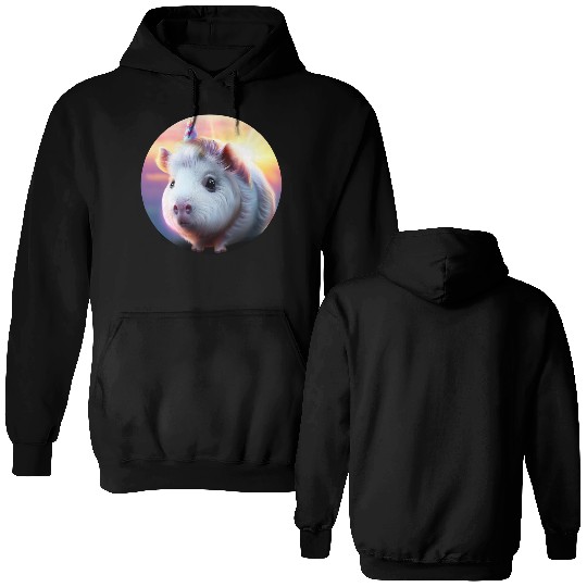 Guinea pig unicorn Double Sided Hoodies