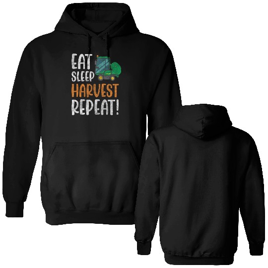 Farmer Field Worker Harvest Time Vegetable Double Sided Hoodies