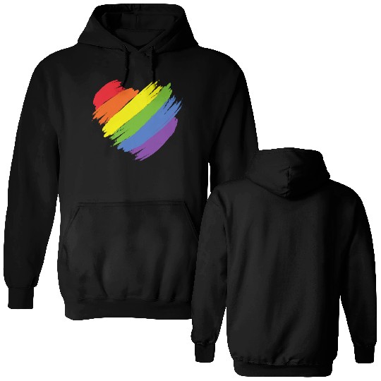 Rainbow Illustrated Pride Month Double Sided Hoodies