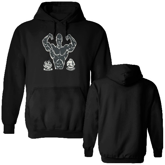 workout and gym power Double Sided Hoodies for athletic men