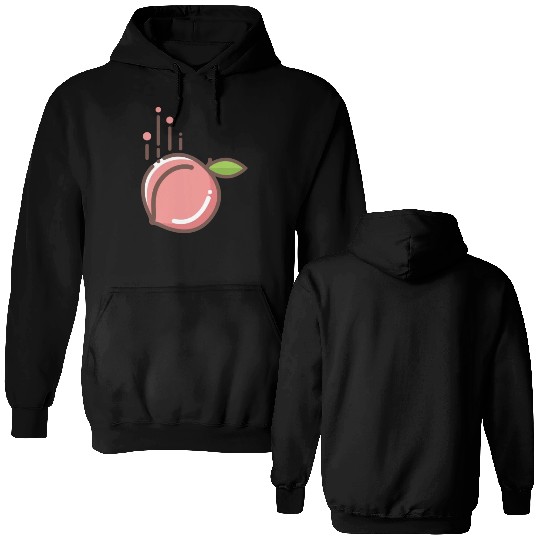 Fresh fruit lovers design Double Sided Hoodies