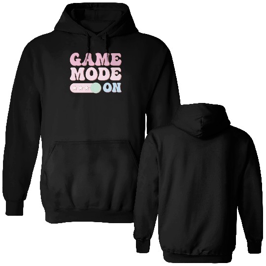 Game Mode On, Happy Game Day Double Sided Hoodies