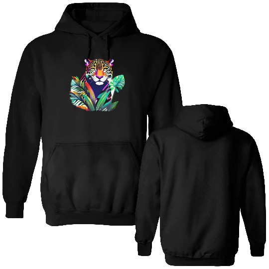 Jaguar in the Tropics Double Sided Hoodies
