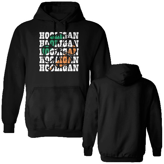 Hooligan Irish Flag Clover Leaf Double Sided Hoodies