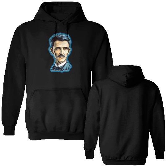 Nikola Tesla Physics Nerd Geek Double Sided Hoodies