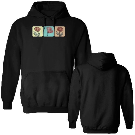 Tulips flower rose Double Sided Hoodies