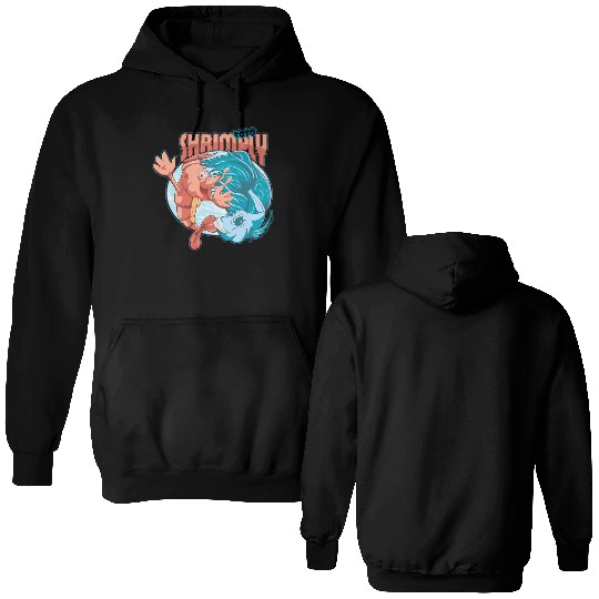 shrimp and catfish Double Sided Hoodies