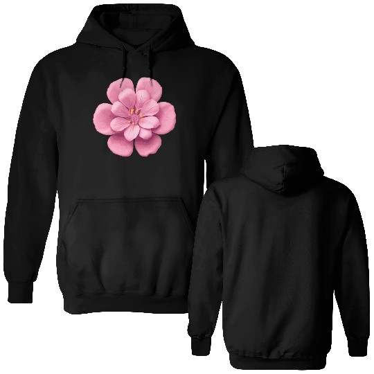Pink Sakura flower Double Sided Hoodies