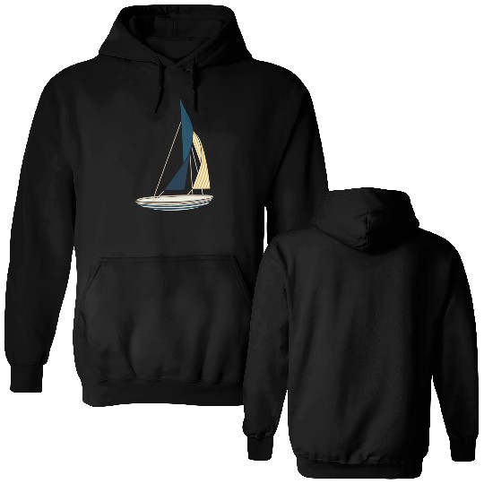 Sailing Yacht Double Sided Hoodies