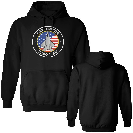 F 22 RaptorDemo Team Double Sided Hoodies